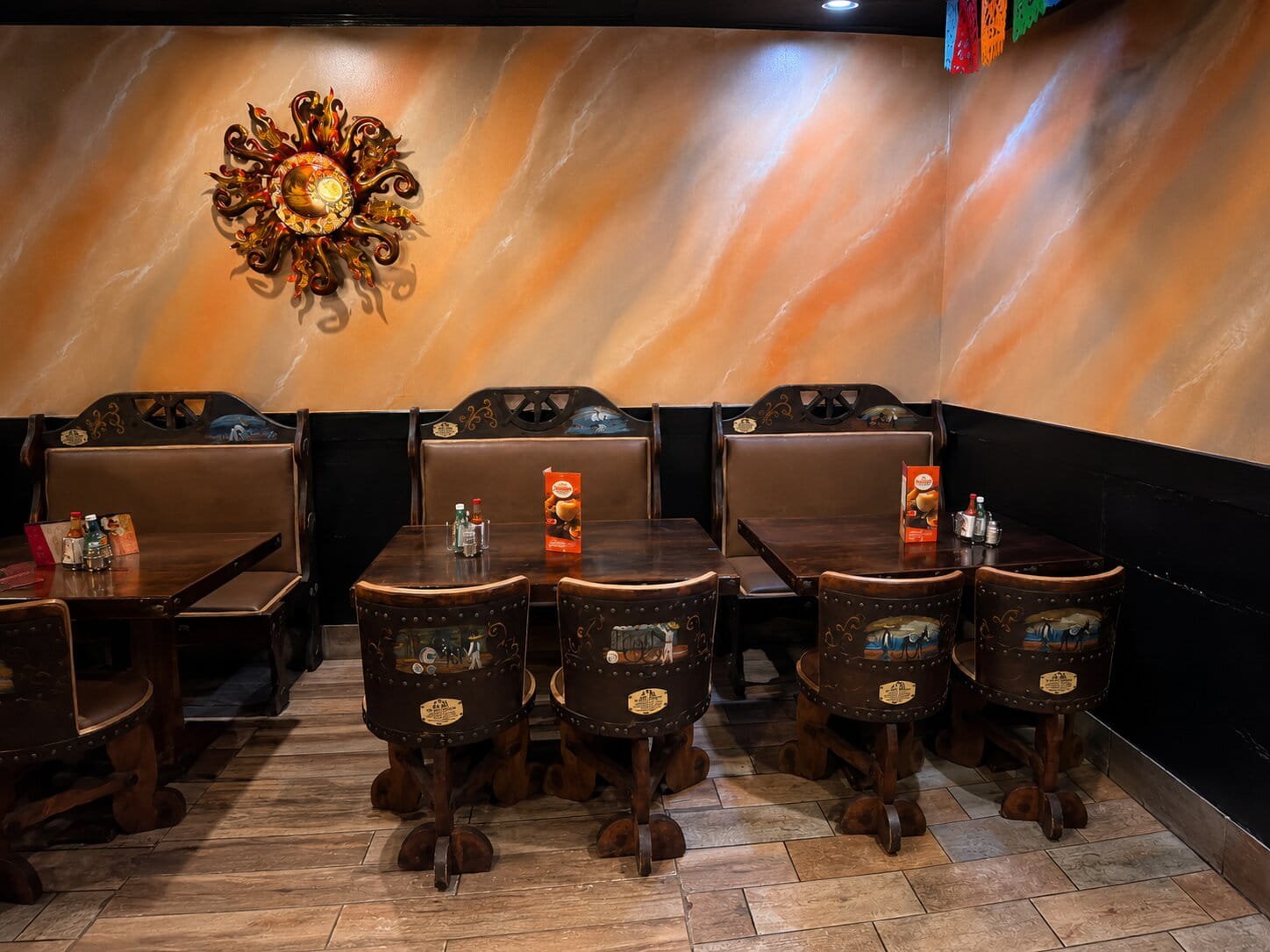 Interior dining room at Ay Caramba restaurant